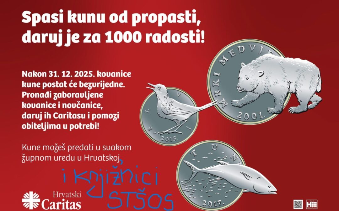 Potpora programu Hrvatskoga Caritasa “Spasi kunu od propasti – daruj je za 1.000 radosti!”