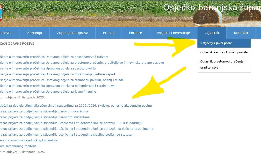 OBŽ dodjeljuje stipendije učenicima za 2025./2026.