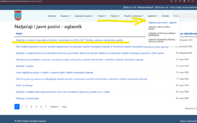 OBŽ dodjeljuje stipendije učenicima za 2026./2027.